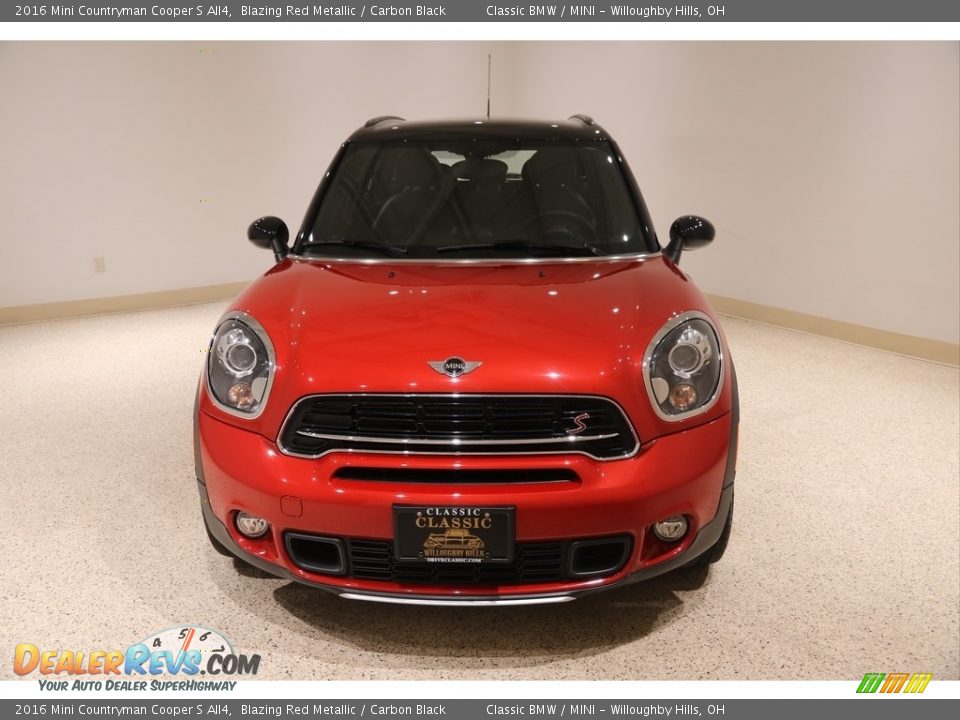 2016 Mini Countryman Cooper S All4 Blazing Red Metallic / Carbon Black Photo #2