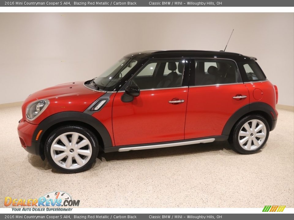 2016 Mini Countryman Cooper S All4 Blazing Red Metallic / Carbon Black Photo #3