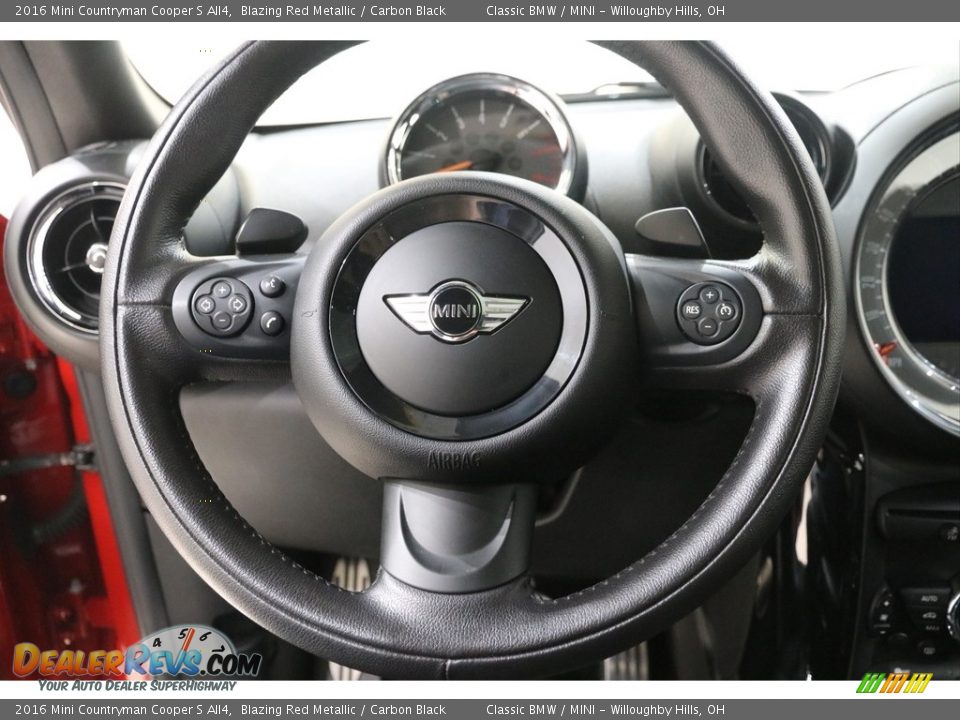 2016 Mini Countryman Cooper S All4 Blazing Red Metallic / Carbon Black Photo #8