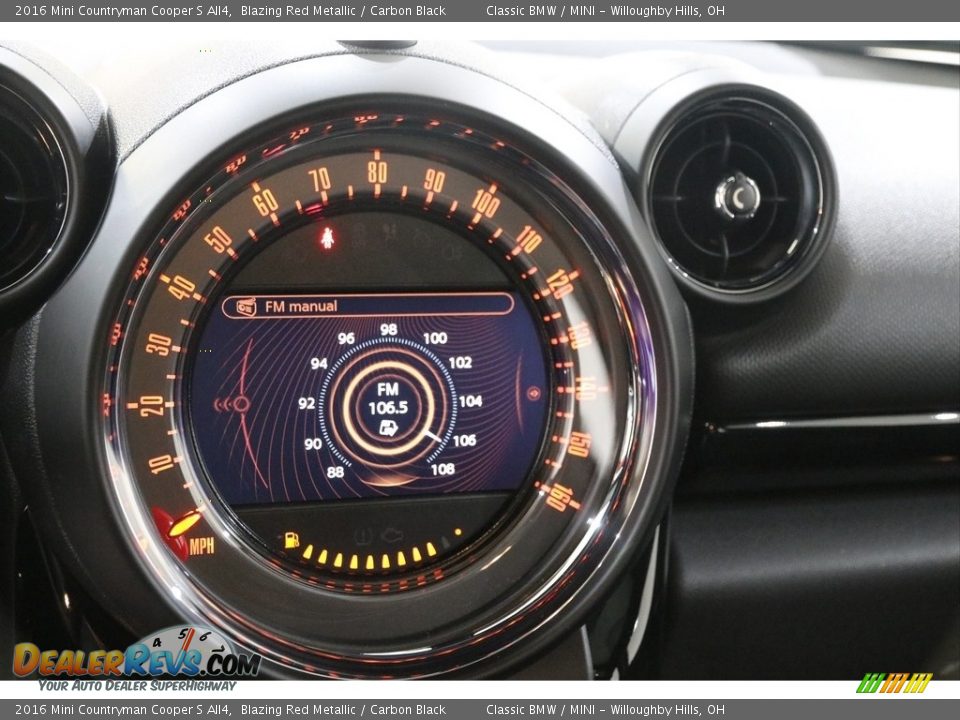 2016 Mini Countryman Cooper S All4 Blazing Red Metallic / Carbon Black Photo #13