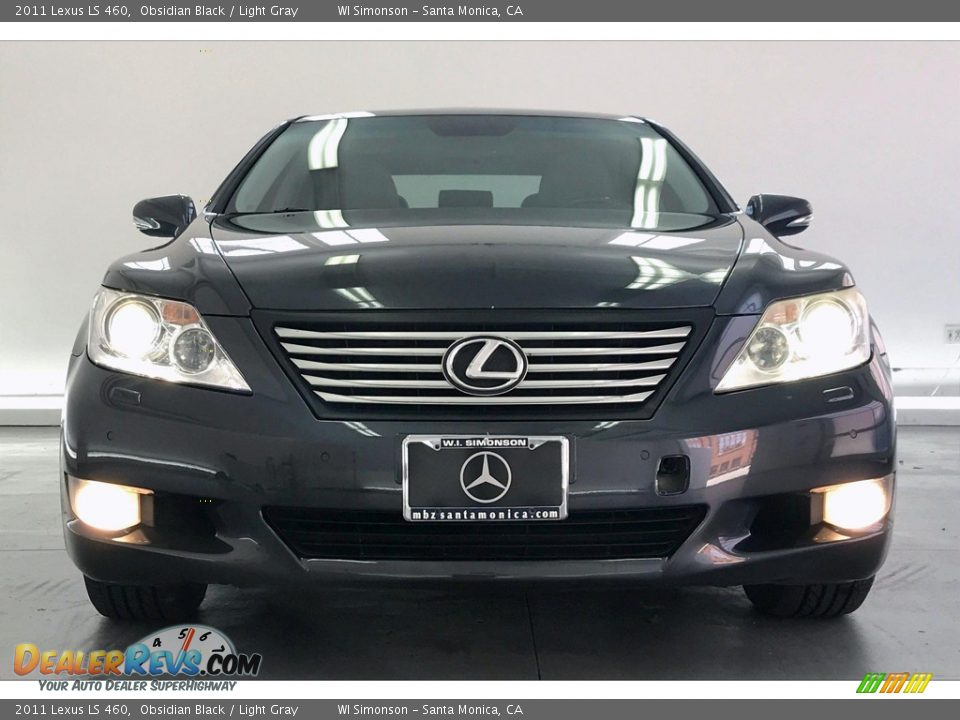 2011 Lexus LS 460 Obsidian Black / Light Gray Photo #2