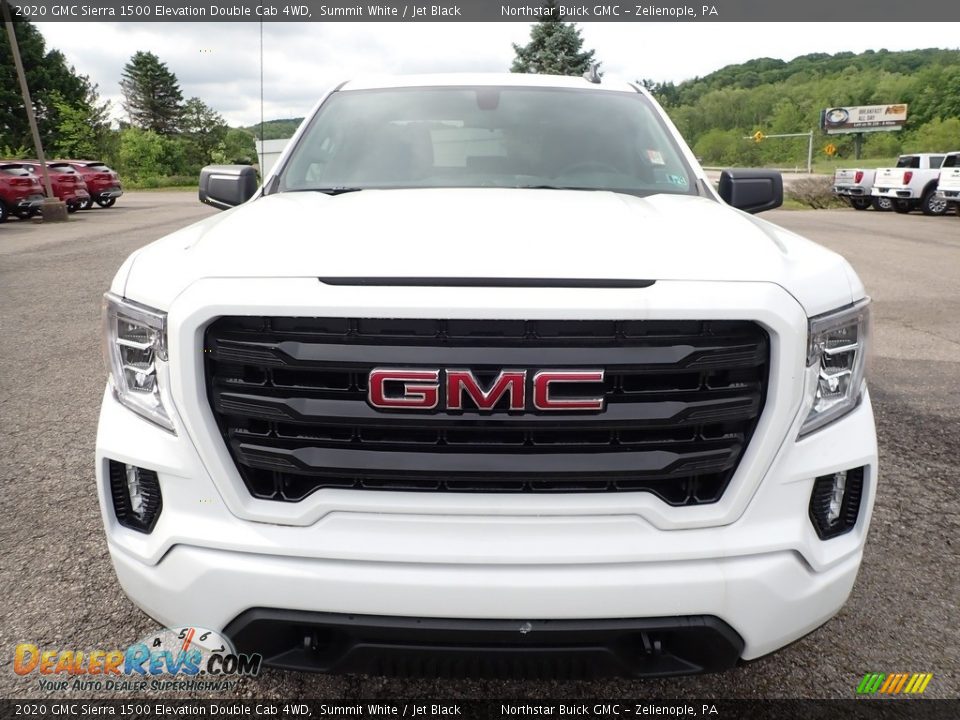 2020 GMC Sierra 1500 Elevation Double Cab 4WD Summit White / Jet Black Photo #2