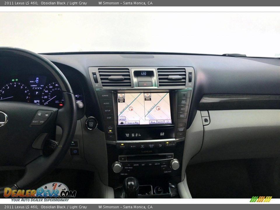 2011 Lexus LS 460 Obsidian Black / Light Gray Photo #5