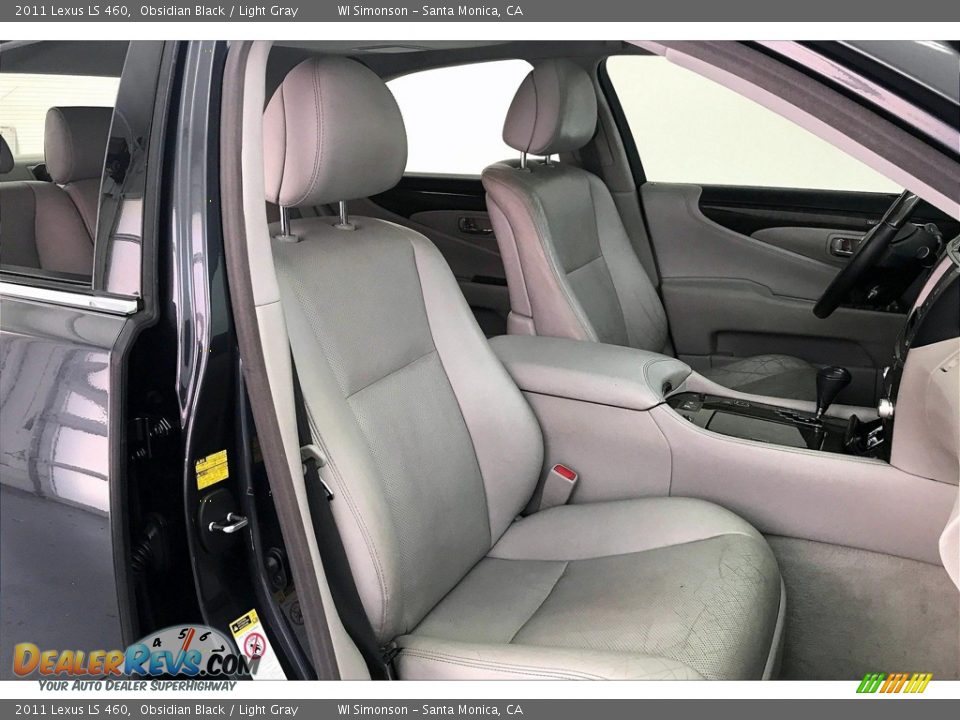 2011 Lexus LS 460 Obsidian Black / Light Gray Photo #6