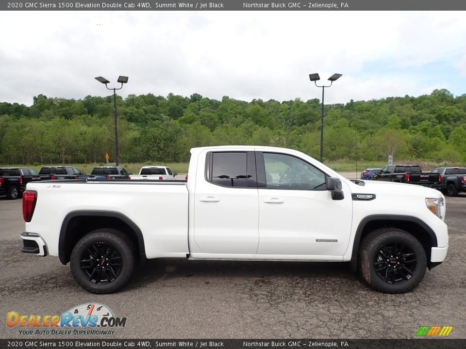 2020 GMC Sierra 1500 Elevation Double Cab 4WD Summit White / Jet Black Photo #4
