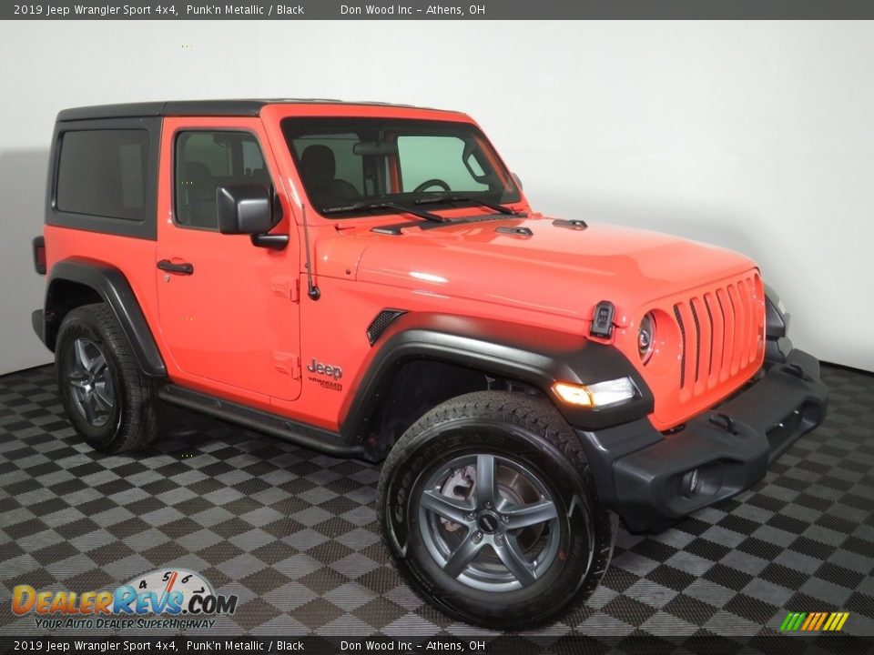 2019 Jeep Wrangler Sport 4x4 Punk'n Metallic / Black Photo #2