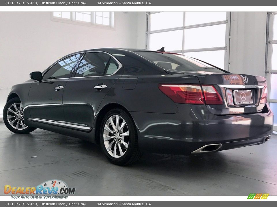 2011 Lexus LS 460 Obsidian Black / Light Gray Photo #10