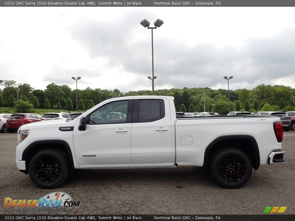 2020 GMC Sierra 1500 Elevation Double Cab 4WD Summit White / Jet Black Photo #8