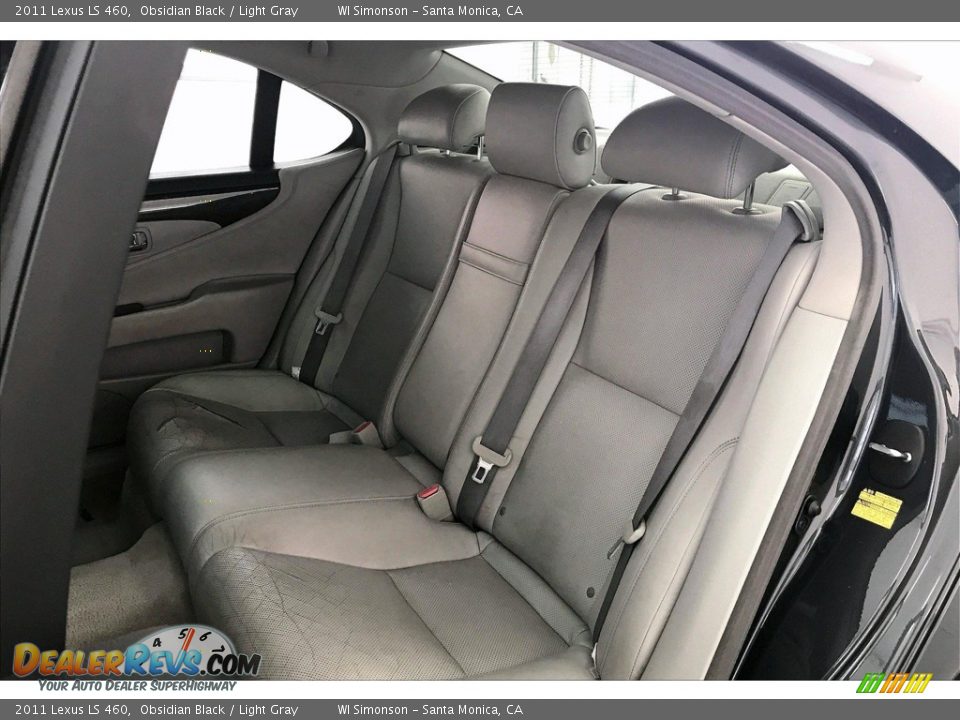 2011 Lexus LS 460 Obsidian Black / Light Gray Photo #15