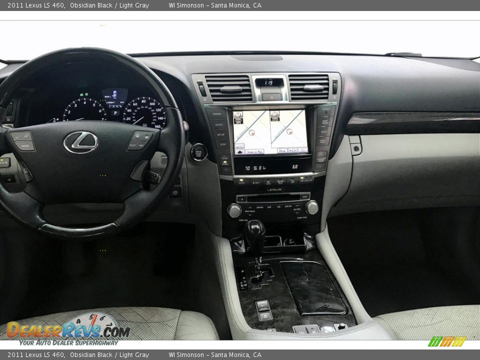 2011 Lexus LS 460 Obsidian Black / Light Gray Photo #17