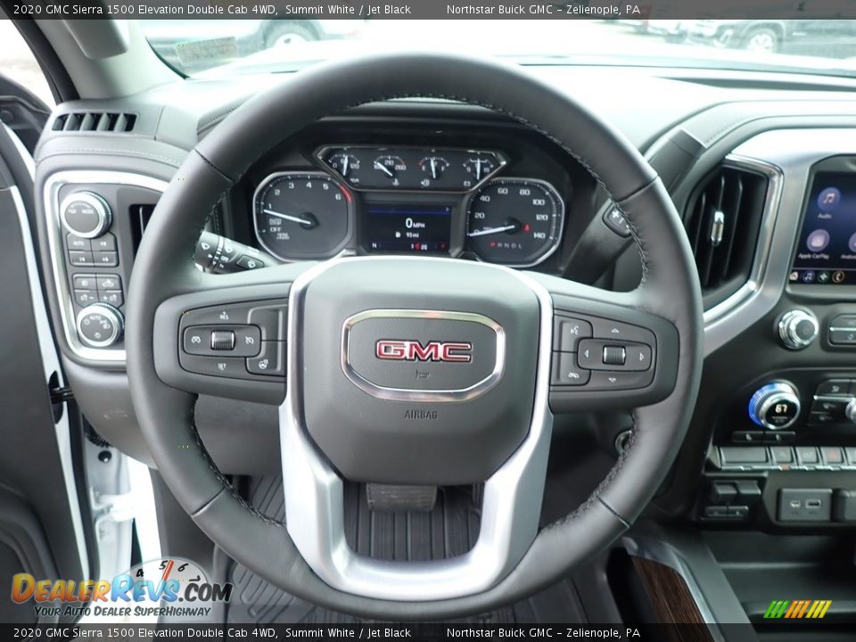 2020 GMC Sierra 1500 Elevation Double Cab 4WD Summit White / Jet Black Photo #17