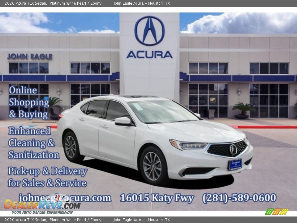 2020 Acura TLX Sedan Platinum White Pearl / Ebony Photo #1