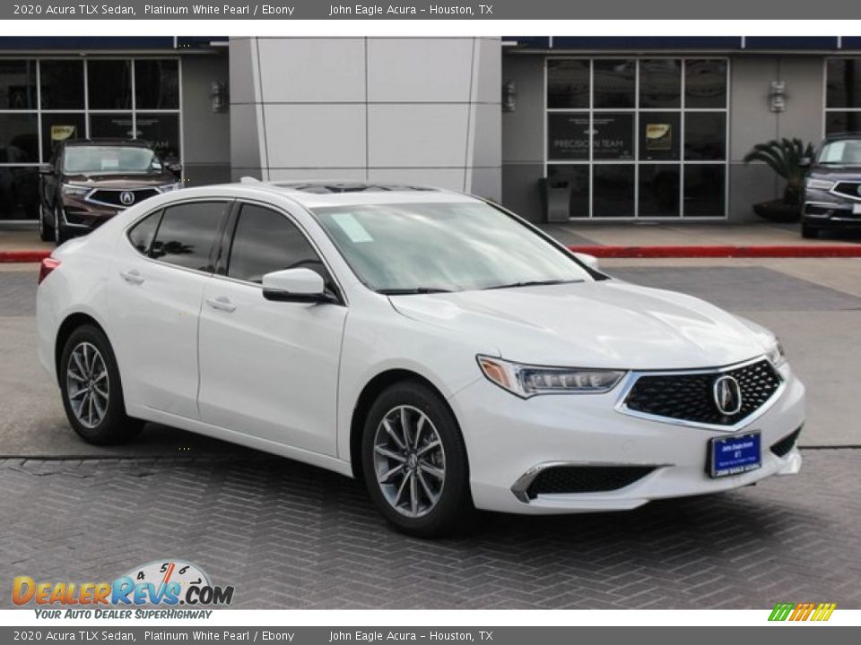 2020 Acura TLX Sedan Platinum White Pearl / Ebony Photo #2