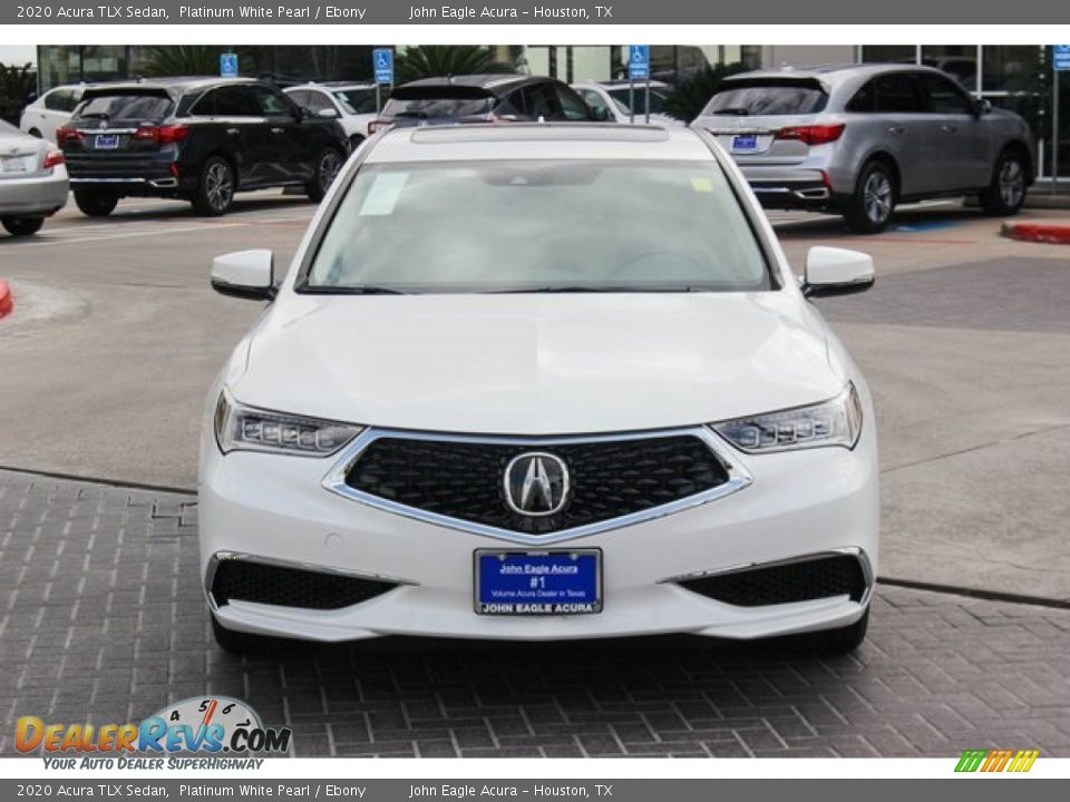 2020 Acura TLX Sedan Platinum White Pearl / Ebony Photo #3