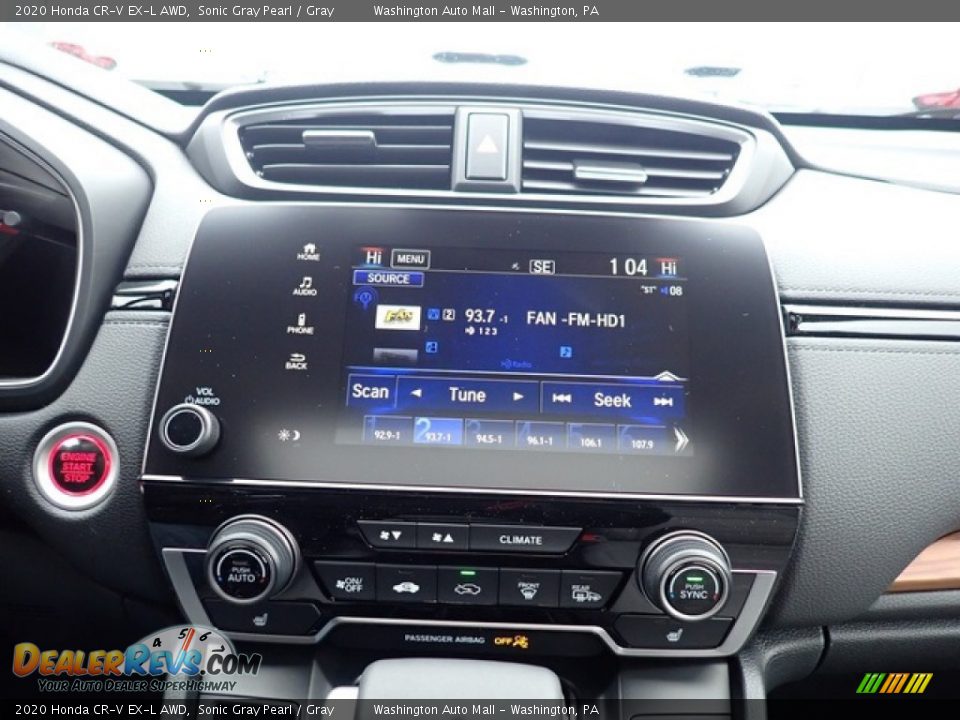 2020 Honda CR-V EX-L AWD Sonic Gray Pearl / Gray Photo #14