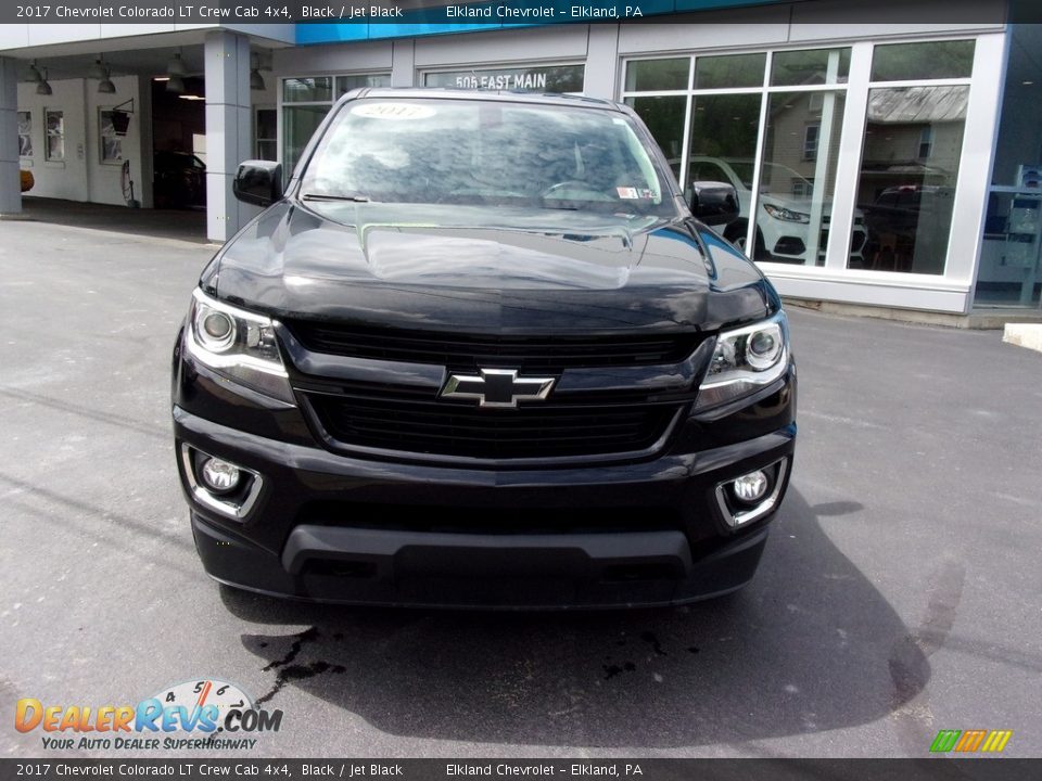 2017 Chevrolet Colorado LT Crew Cab 4x4 Black / Jet Black Photo #2