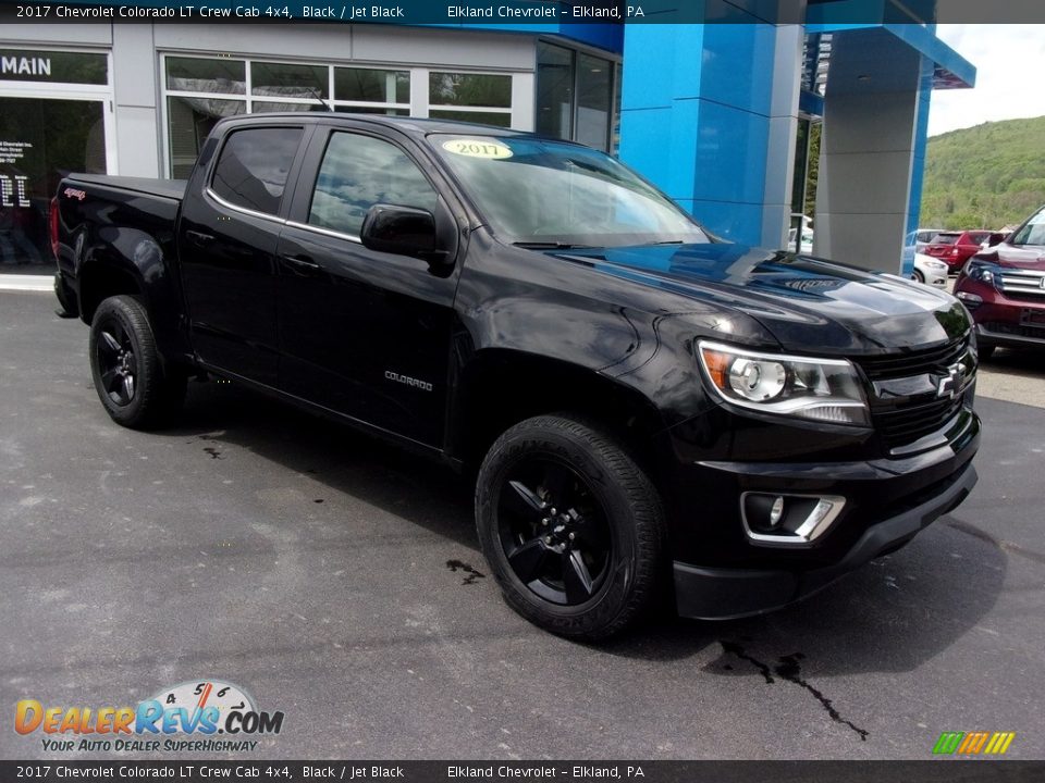2017 Chevrolet Colorado LT Crew Cab 4x4 Black / Jet Black Photo #3