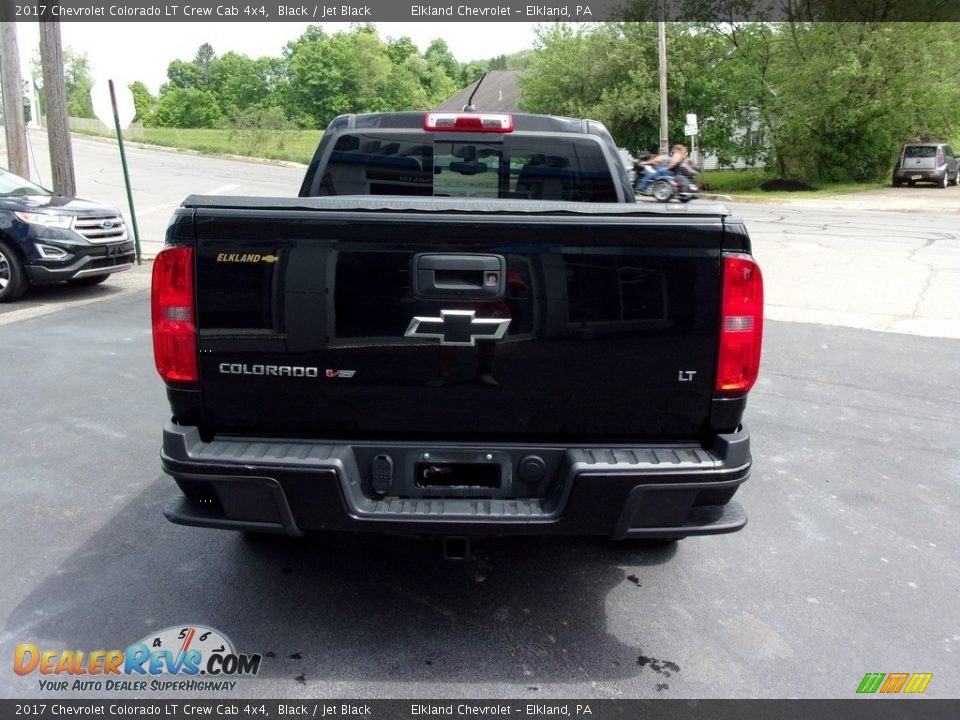 2017 Chevrolet Colorado LT Crew Cab 4x4 Black / Jet Black Photo #5