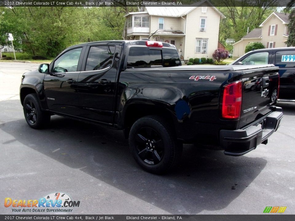 2017 Chevrolet Colorado LT Crew Cab 4x4 Black / Jet Black Photo #6