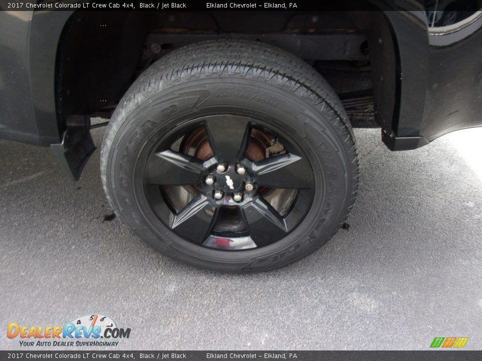 2017 Chevrolet Colorado LT Crew Cab 4x4 Black / Jet Black Photo #9