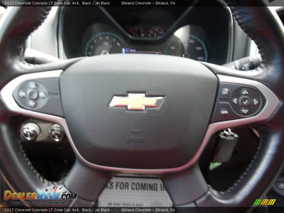 2017 Chevrolet Colorado LT Crew Cab 4x4 Black / Jet Black Photo #17