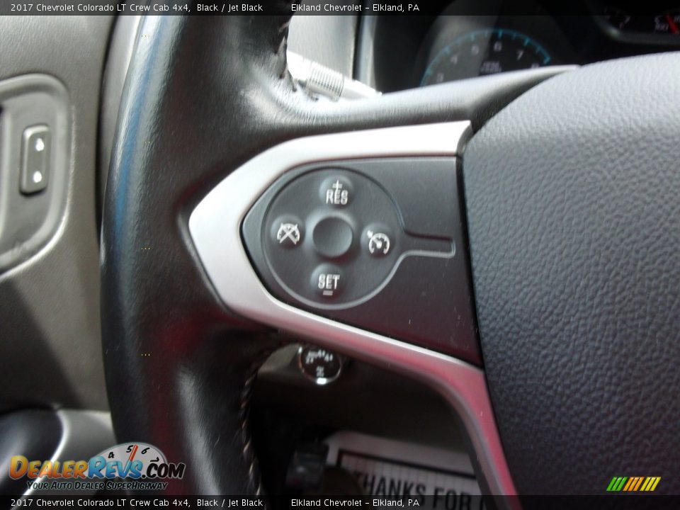 2017 Chevrolet Colorado LT Crew Cab 4x4 Black / Jet Black Photo #18