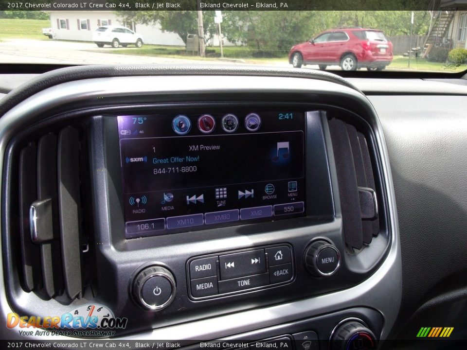 2017 Chevrolet Colorado LT Crew Cab 4x4 Black / Jet Black Photo #21