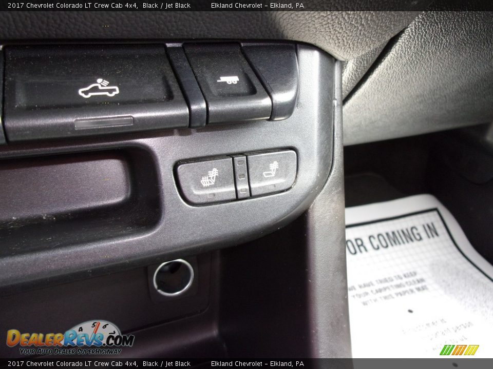 2017 Chevrolet Colorado LT Crew Cab 4x4 Black / Jet Black Photo #24