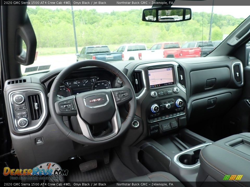 Dashboard of 2020 GMC Sierra 1500 AT4 Crew Cab 4WD Photo #16