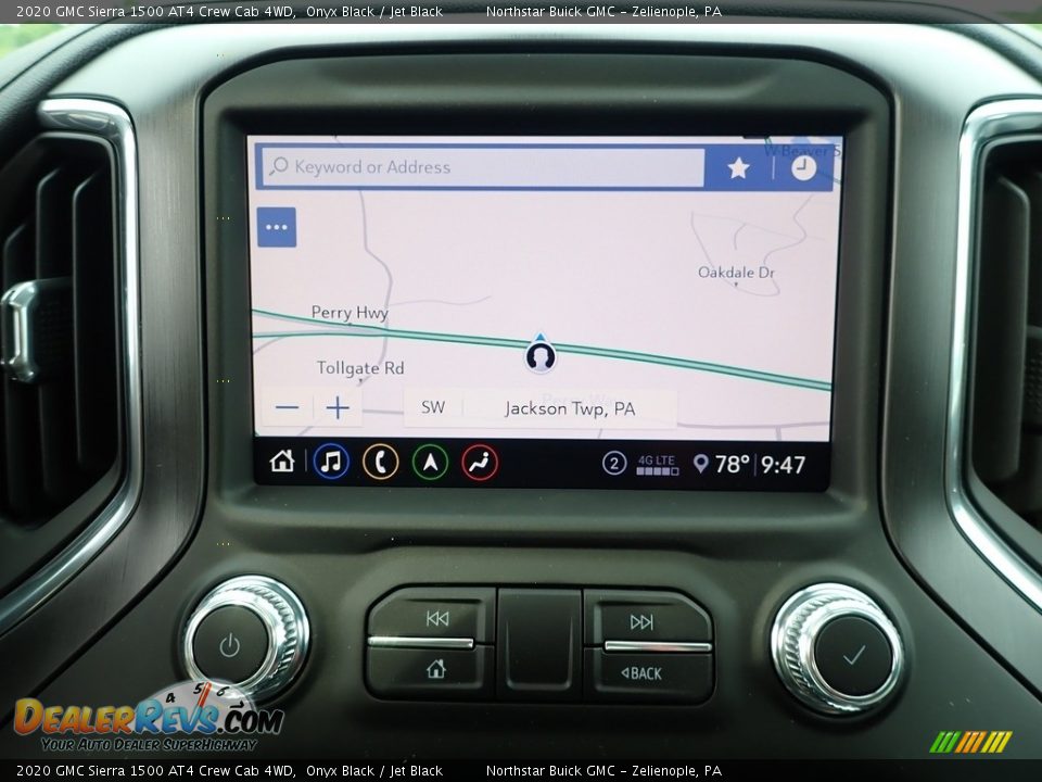 Navigation of 2020 GMC Sierra 1500 AT4 Crew Cab 4WD Photo #20