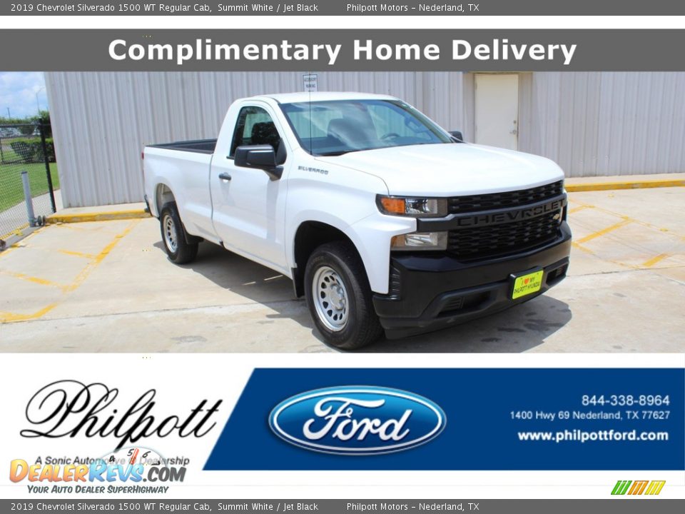 2019 Chevrolet Silverado 1500 WT Regular Cab Summit White / Jet Black Photo #1