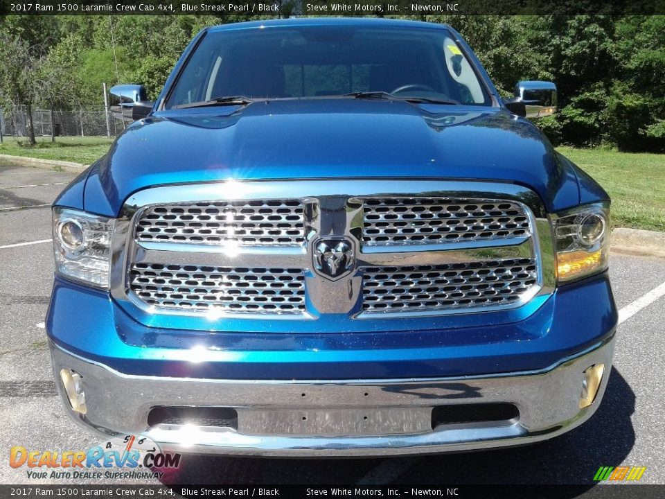 2017 Ram 1500 Laramie Crew Cab 4x4 Blue Streak Pearl / Black Photo #3