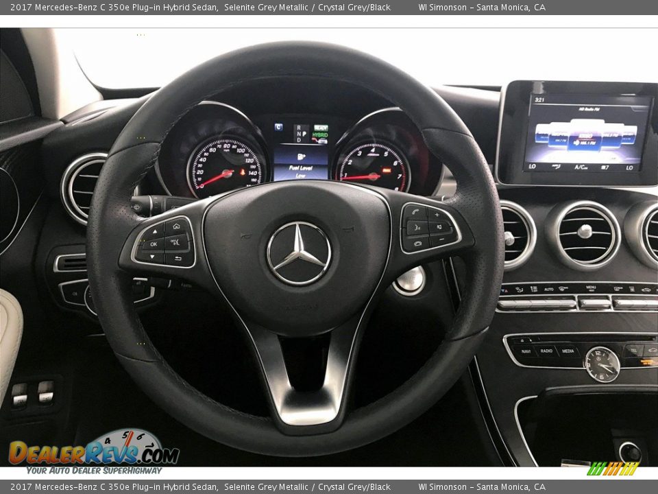 2017 Mercedes-Benz C 350e Plug-in Hybrid Sedan Selenite Grey Metallic / Crystal Grey/Black Photo #4
