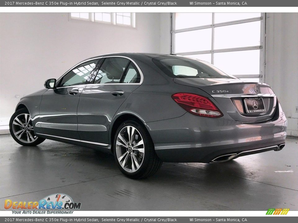 2017 Mercedes-Benz C 350e Plug-in Hybrid Sedan Selenite Grey Metallic / Crystal Grey/Black Photo #10