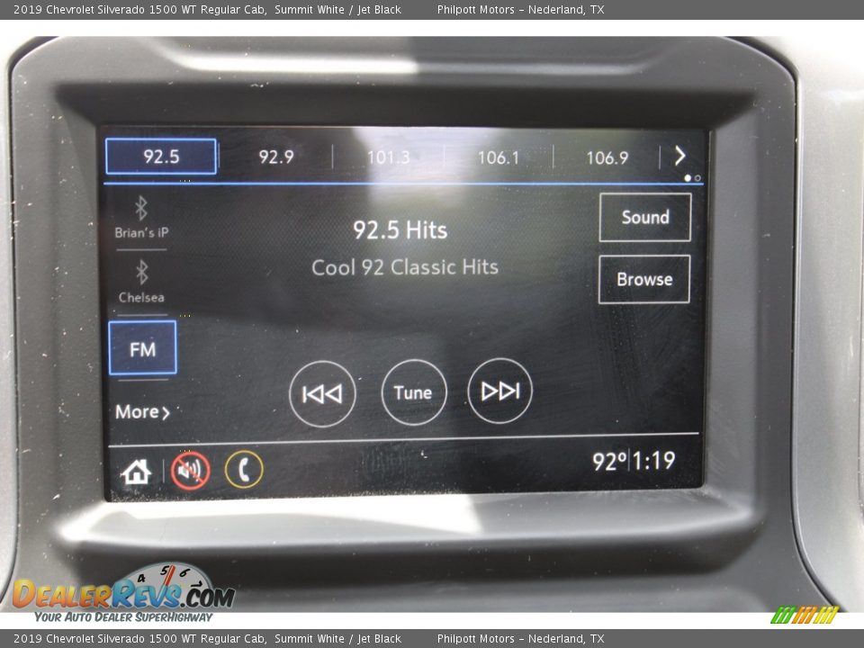 2019 Chevrolet Silverado 1500 WT Regular Cab Summit White / Jet Black Photo #19