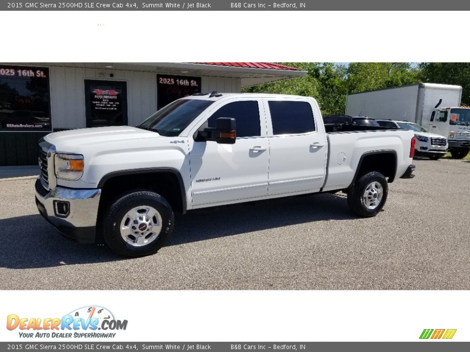 2015 GMC Sierra 2500HD SLE Crew Cab 4x4 Summit White / Jet Black Photo #1