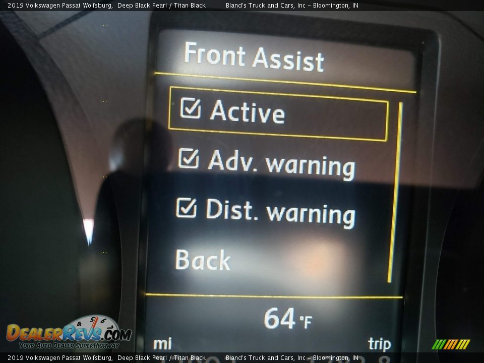 2019 Volkswagen Passat Wolfsburg Deep Black Pearl / Titan Black Photo #16