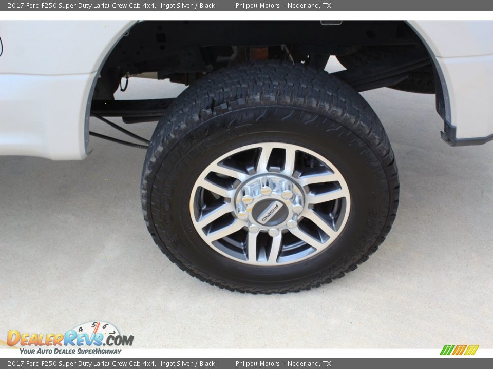 2017 Ford F250 Super Duty Lariat Crew Cab 4x4 Ingot Silver / Black Photo #6