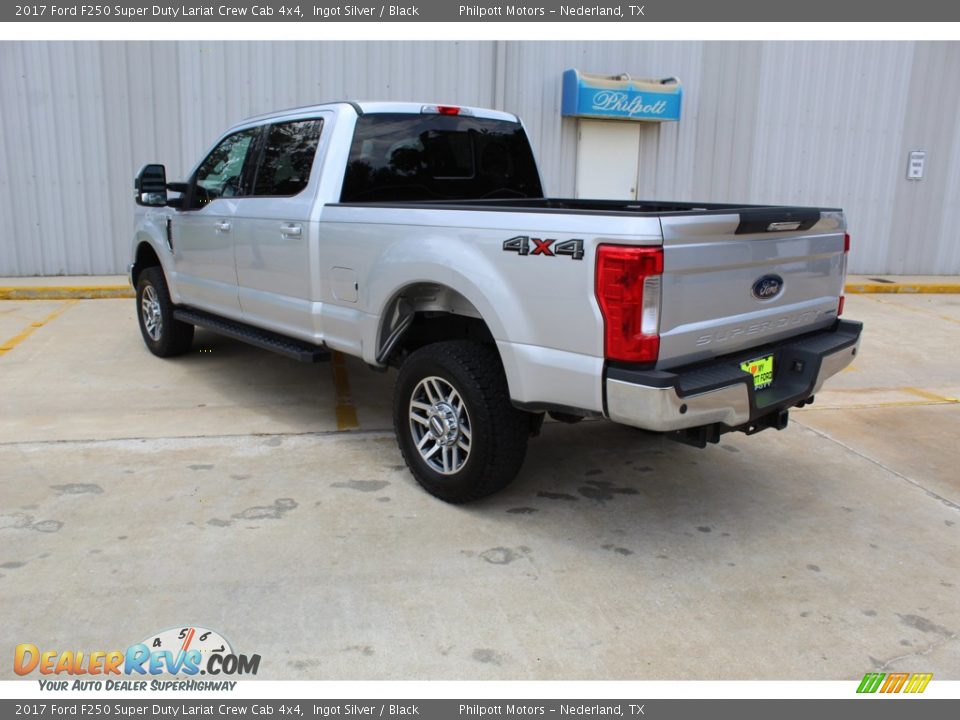 2017 Ford F250 Super Duty Lariat Crew Cab 4x4 Ingot Silver / Black Photo #8