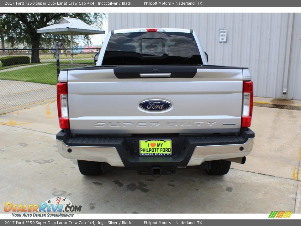 2017 Ford F250 Super Duty Lariat Crew Cab 4x4 Ingot Silver / Black Photo #9