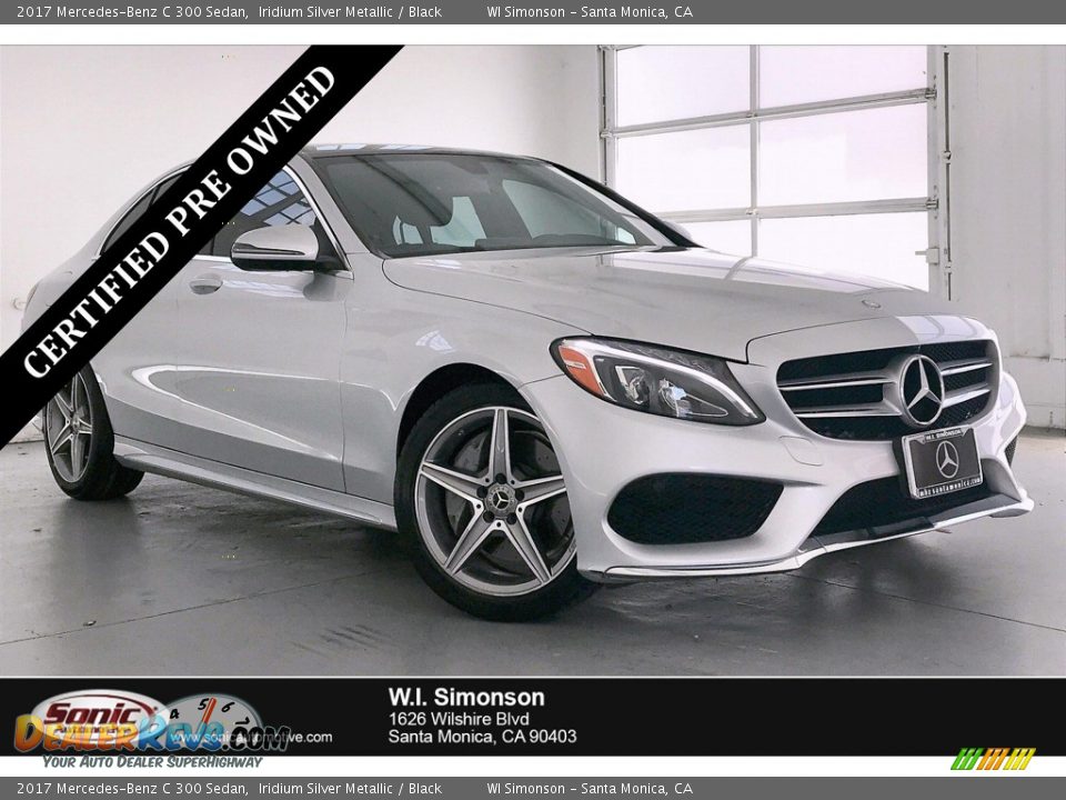 2017 Mercedes-Benz C 300 Sedan Iridium Silver Metallic / Black Photo #1