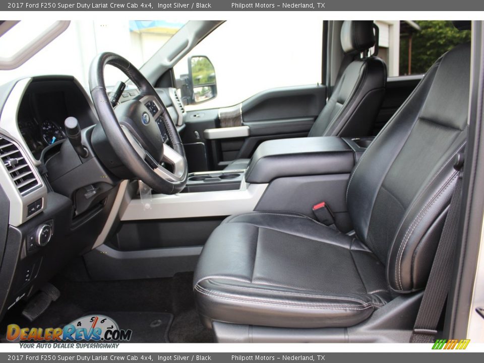 2017 Ford F250 Super Duty Lariat Crew Cab 4x4 Ingot Silver / Black Photo #12
