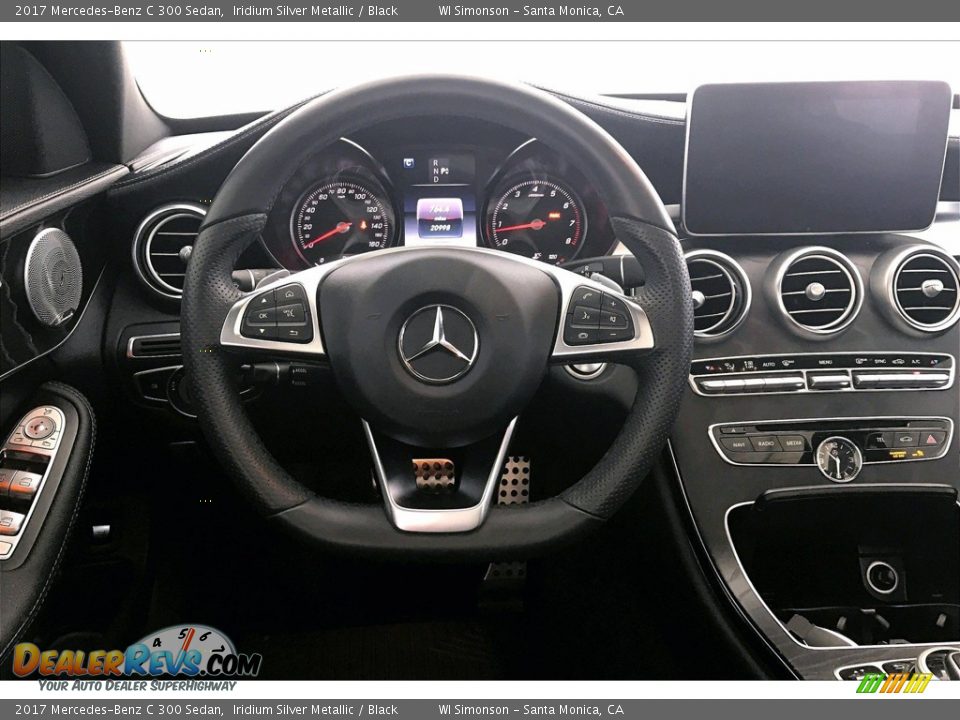 2017 Mercedes-Benz C 300 Sedan Iridium Silver Metallic / Black Photo #4