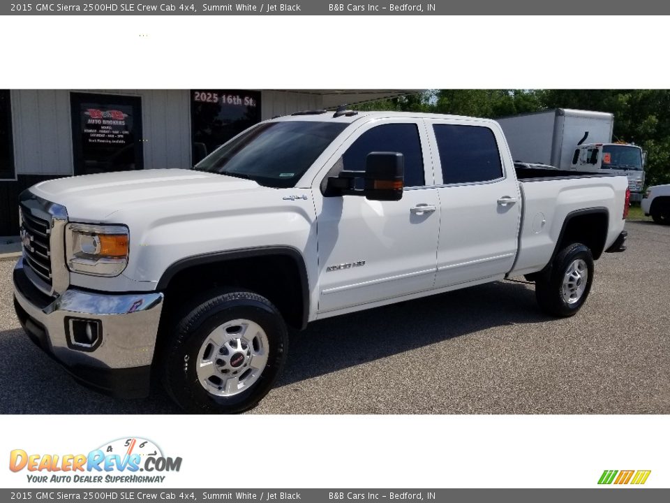 2015 GMC Sierra 2500HD SLE Crew Cab 4x4 Summit White / Jet Black Photo #20