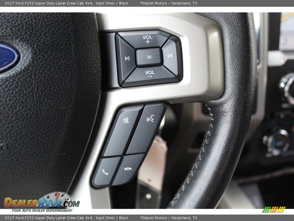 2017 Ford F250 Super Duty Lariat Crew Cab 4x4 Ingot Silver / Black Photo #14