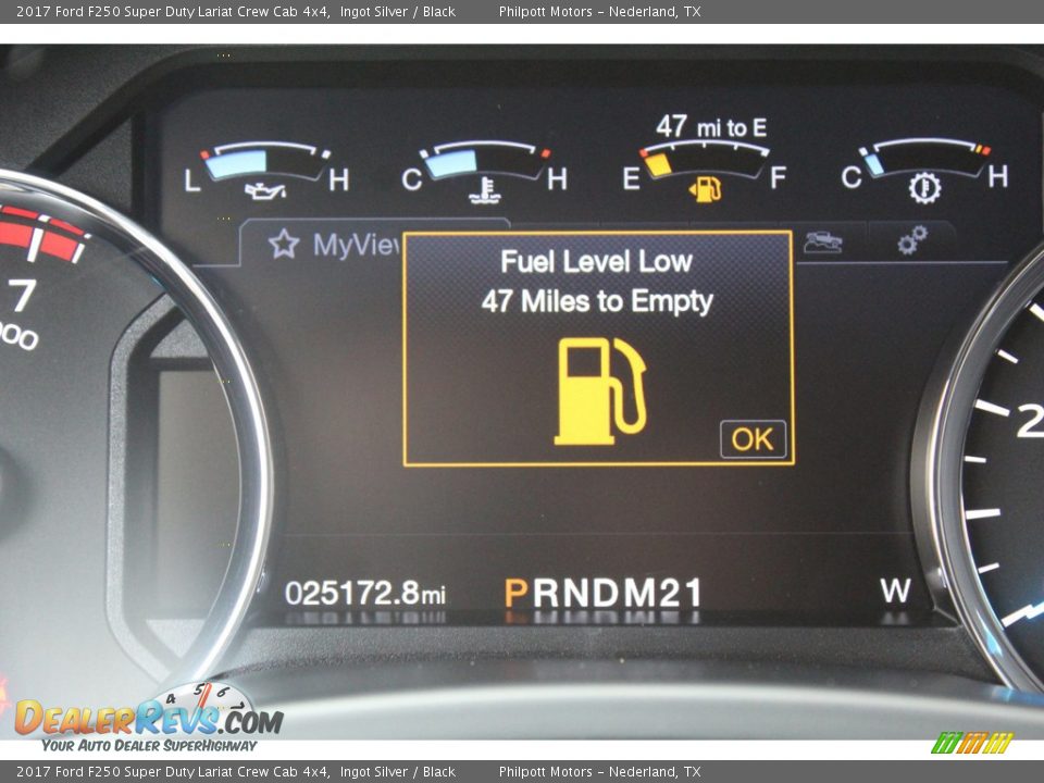 2017 Ford F250 Super Duty Lariat Crew Cab 4x4 Ingot Silver / Black Photo #16