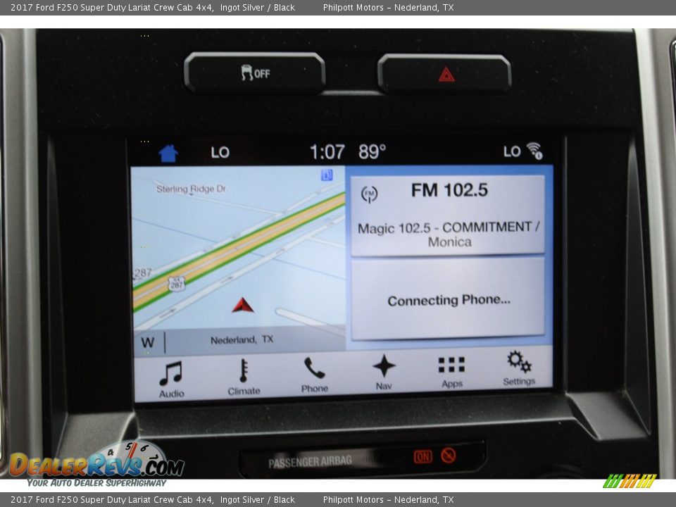 2017 Ford F250 Super Duty Lariat Crew Cab 4x4 Ingot Silver / Black Photo #17