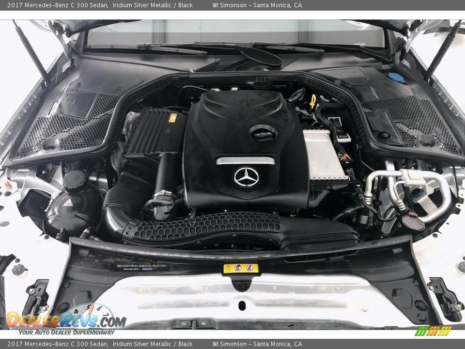 2017 Mercedes-Benz C 300 Sedan Iridium Silver Metallic / Black Photo #9