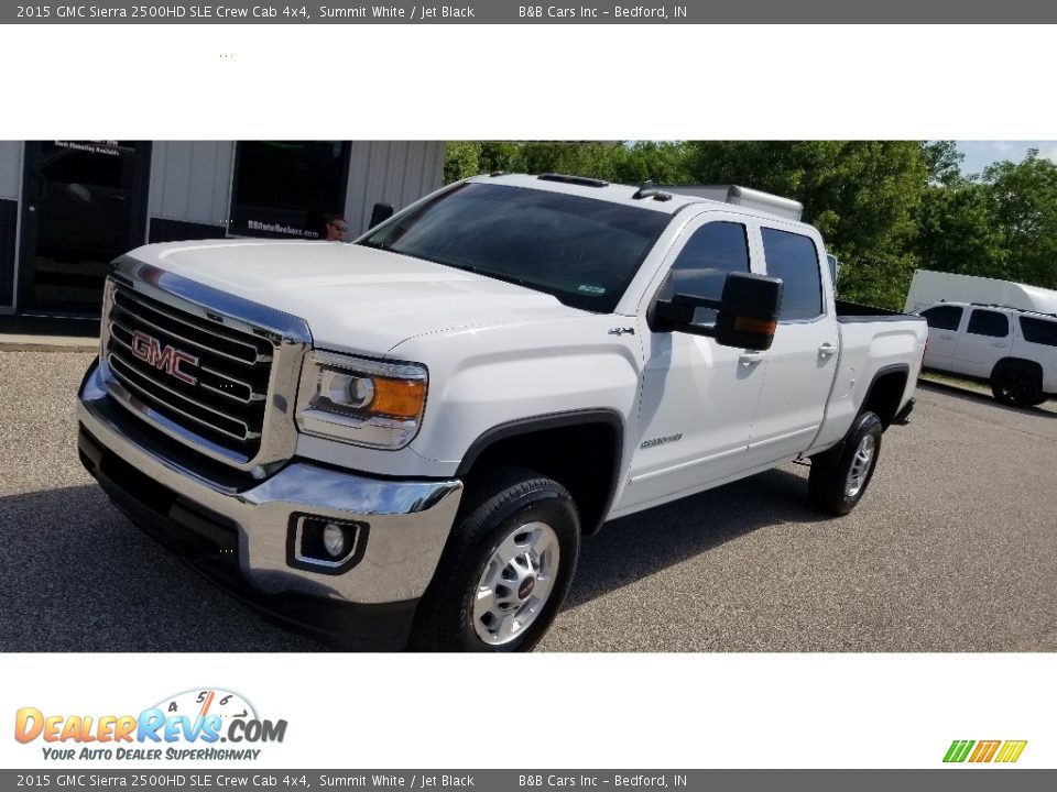 2015 GMC Sierra 2500HD SLE Crew Cab 4x4 Summit White / Jet Black Photo #26