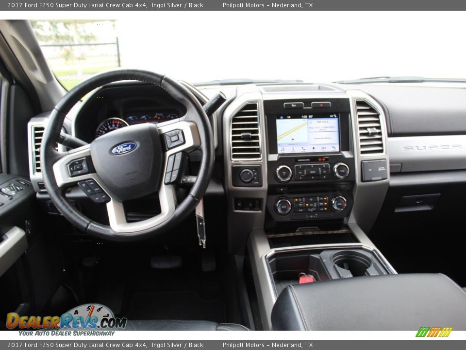 2017 Ford F250 Super Duty Lariat Crew Cab 4x4 Ingot Silver / Black Photo #22